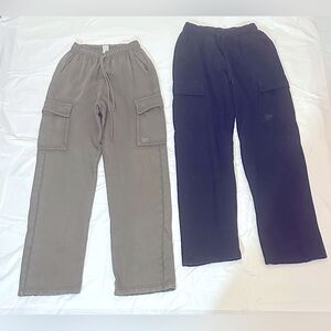 PINK Victoria's Secret Olive Green Cargo Sweatpants